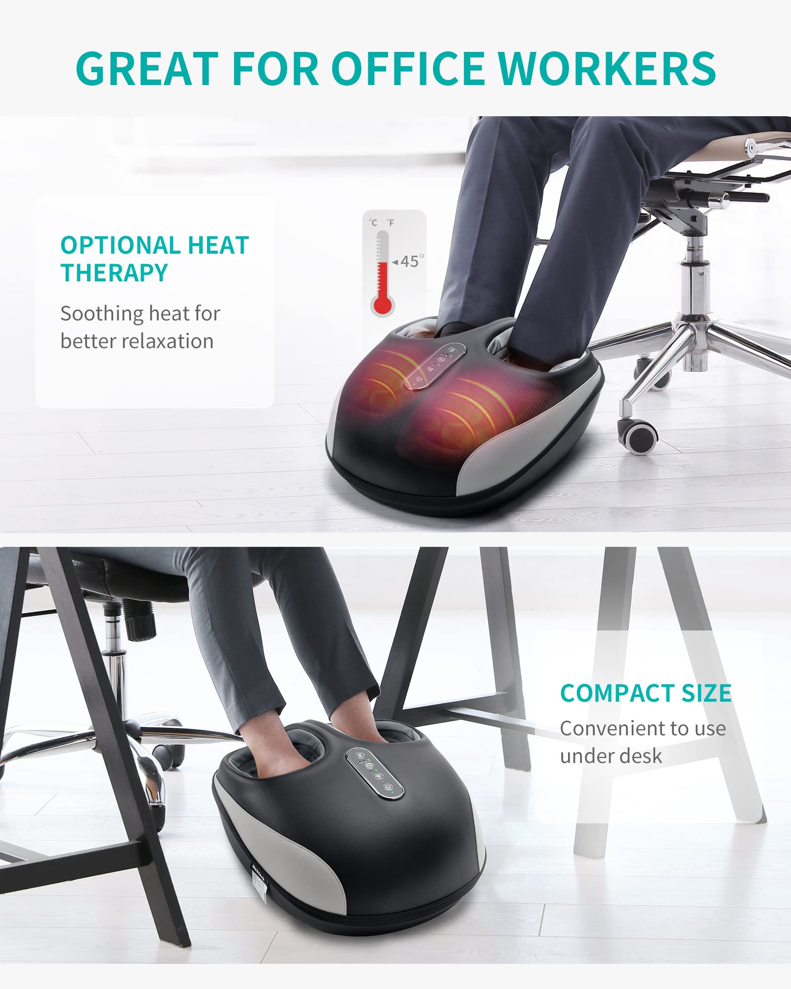 Foto 5 pulgar | Masajeador De Pies Nekteck Con Calor Y Shiatsu De Amasado Profundo - Venta Internacional.