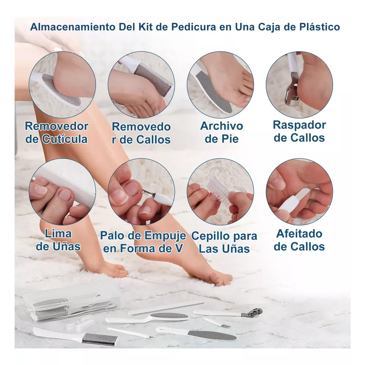 Foto 5 pulgar | Spa De Pedicura Tina Para Pies Masajeador Eléctrico Eo Safe Imports Esi-18430 Blanco