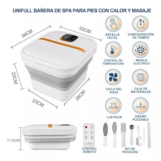 Foto 5 | Tina Spa Para Masajeadora Pies Plegable Eo Safe Imports Esi-18429 Blanco