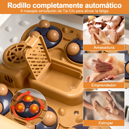 Foto 4 pulgar | Tina De Spa Masaje Para Pies Rodillo Infrarrojo Termostático