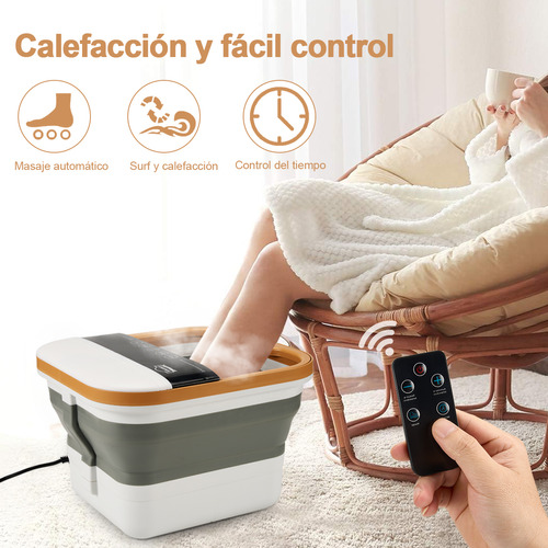Foto 6 | Tina De Spa Masaje Para Pies Rodillo Infrarrojo Termostático