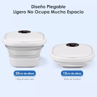 Foto 3 | Language Tina De Masajeador Para Pies Spa Portatil Plegable Burbujas Eo Safe Imports Esi-11192-1 Blanco