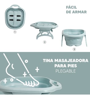 Foto 2 | Jauz Tina Masajeador Para Pies Spa Portátil Color Verde