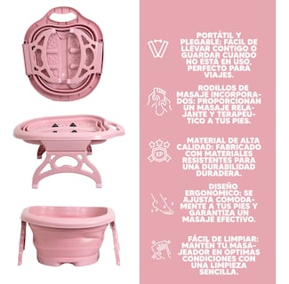 Foto 4 | Jauz Tina Masajeador Para Pies Spa Portátil Color Rosa