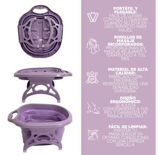 Foto 4 | Jauz Tina Masajeador Para Pies Spa Portátil Color Morado