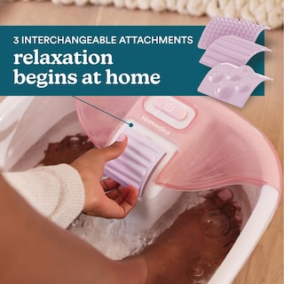 Foto 4 | Footbath Homedics Bubble Bliss Deluxe Con 3 Accesorios De Masaje - Venta Internacional.
