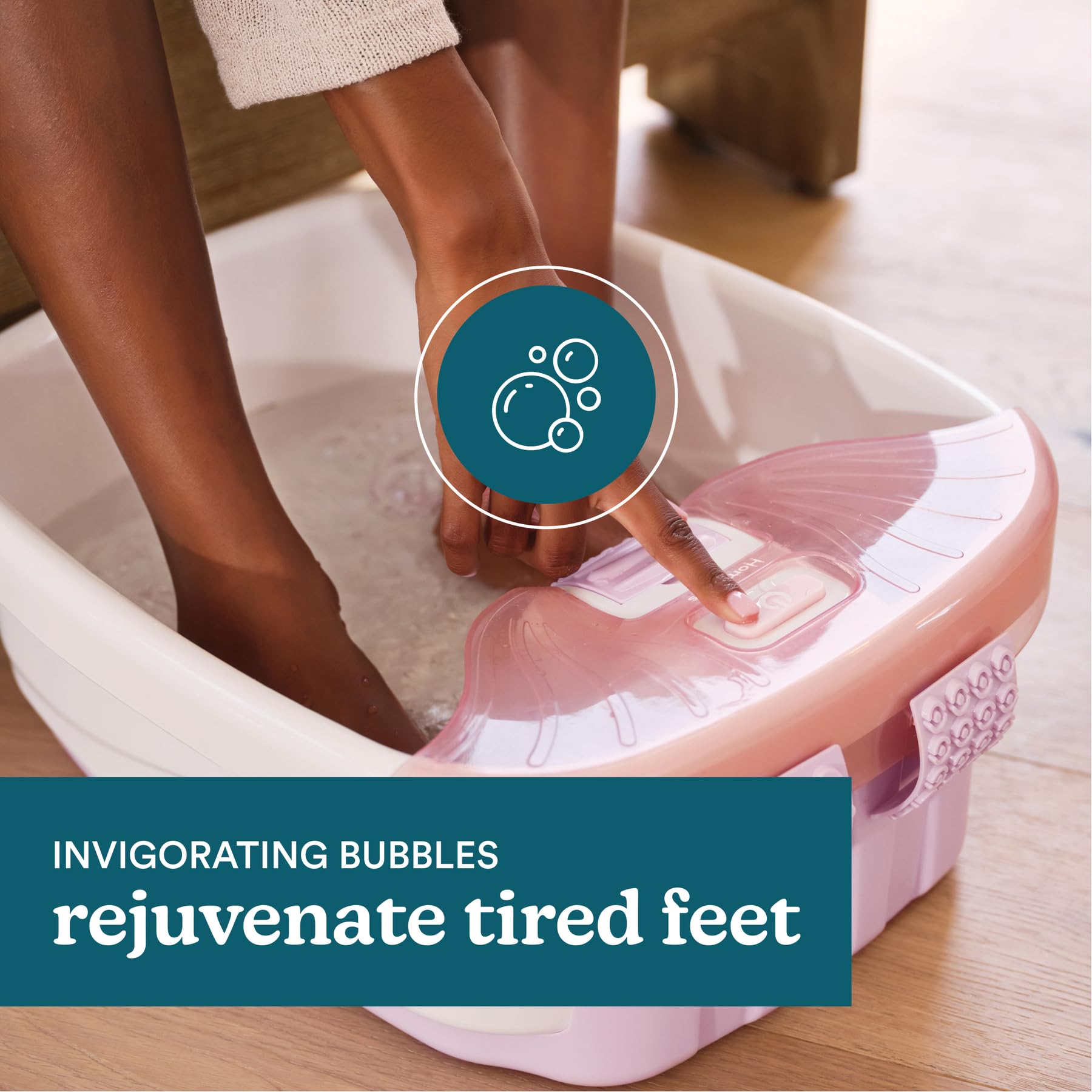 Foto 6 pulgar | Footbath Homedics Bubble Bliss  Deluxe Con 3 Accesorios De Masaje - Venta Internacional.