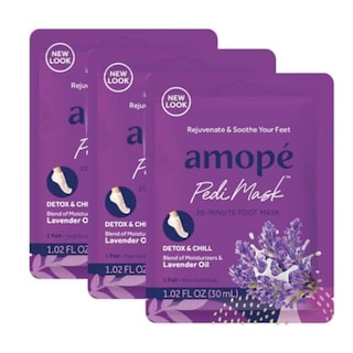 Foto 1 | Mascarilla Para Pies Amopé Pedimask, Calcetines Intensamente Hidratantes, 3 Pares - Venta Internacional.