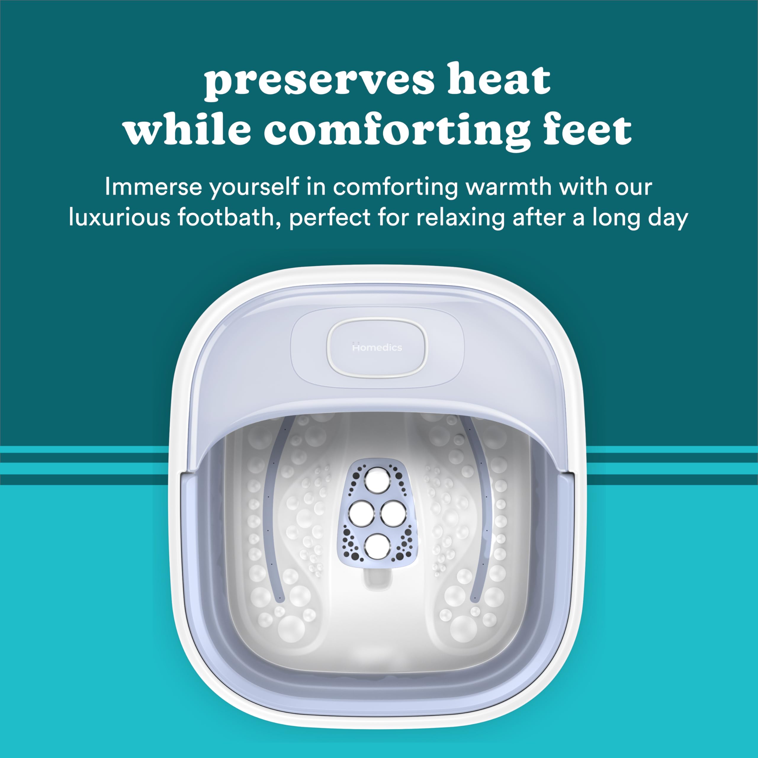 Foto 6 pulgar | Footbath Homedics Smart Space Essential Con Masaje De Burbujas - Venta Internacional.