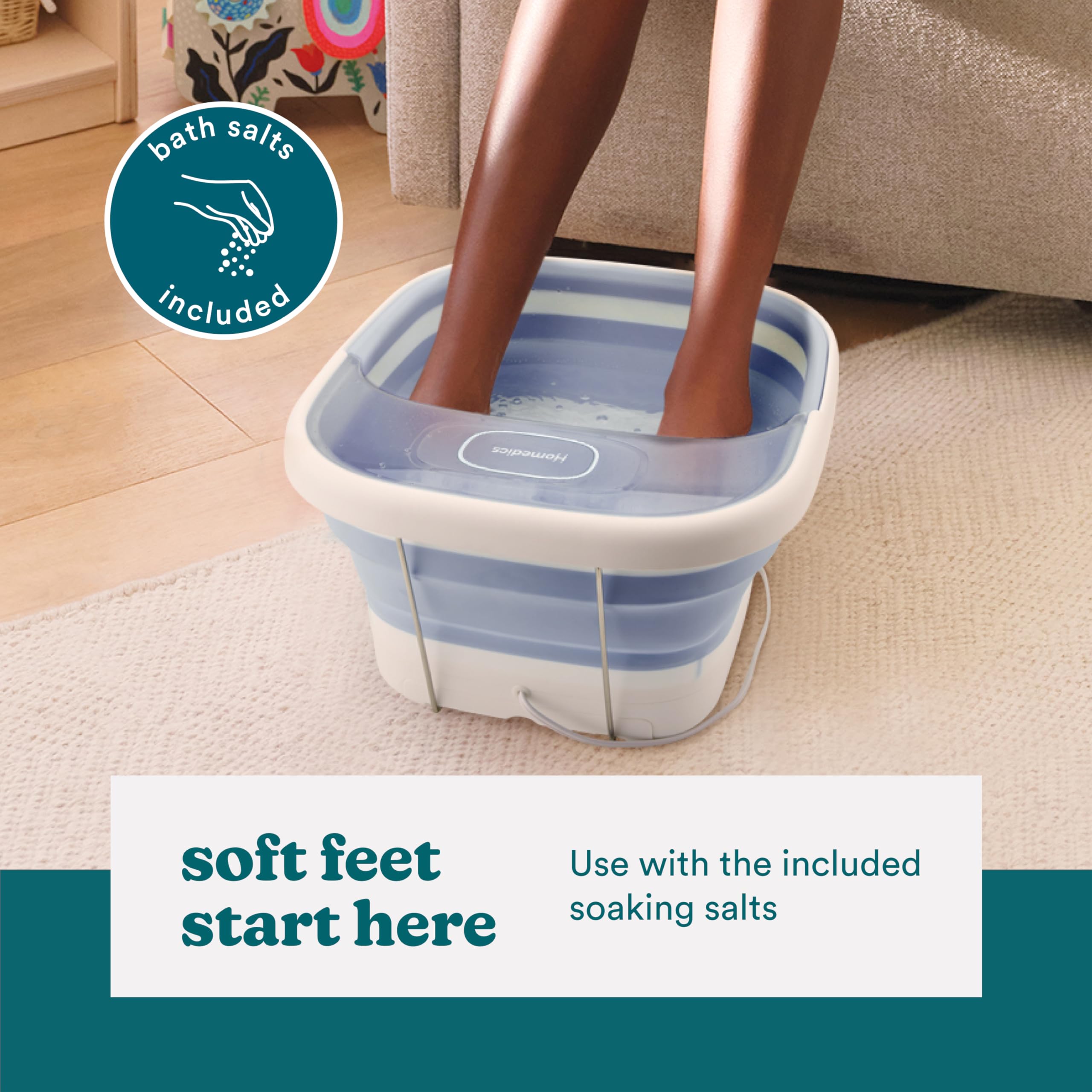 Foto 7 pulgar | Footbath Homedics Smart Space Essential Con Masaje De Burbujas - Venta Internacional.