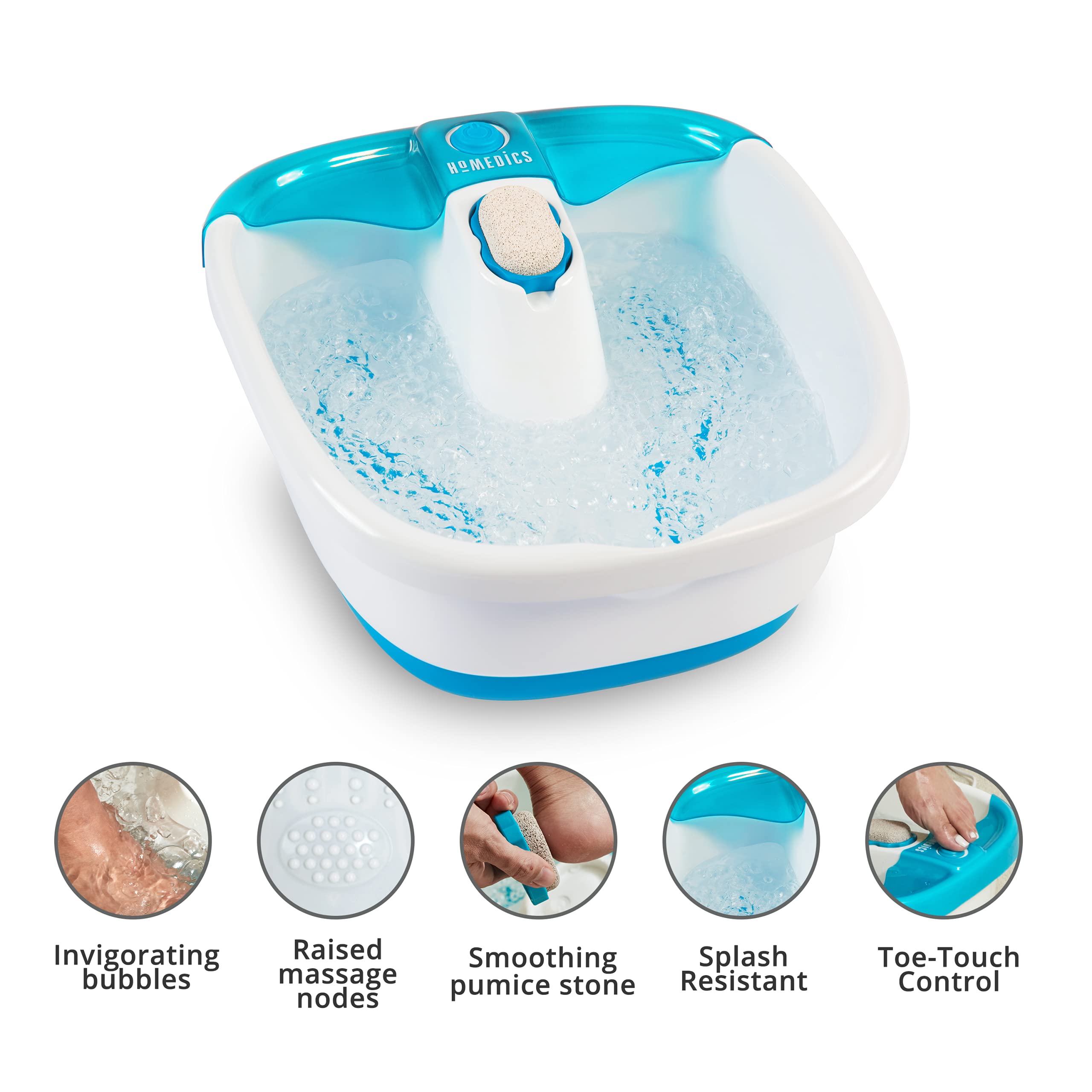 Foto 3 pulgar | Foot Spa Homedics Bubble Mate Toe Touch Controlled Con Calor - Venta Internacional.