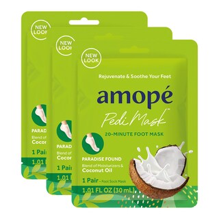 Foto 1 | Máscara Para Pies Amopé Pedi Mask Calcetines Intensamente Hidratantes X3 - Venta Internacional.