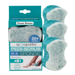 Foto 1 | Esponja Exfoliante Para Pies Spongables Pedi Scrub, 3 Unidades - Venta Internacional.