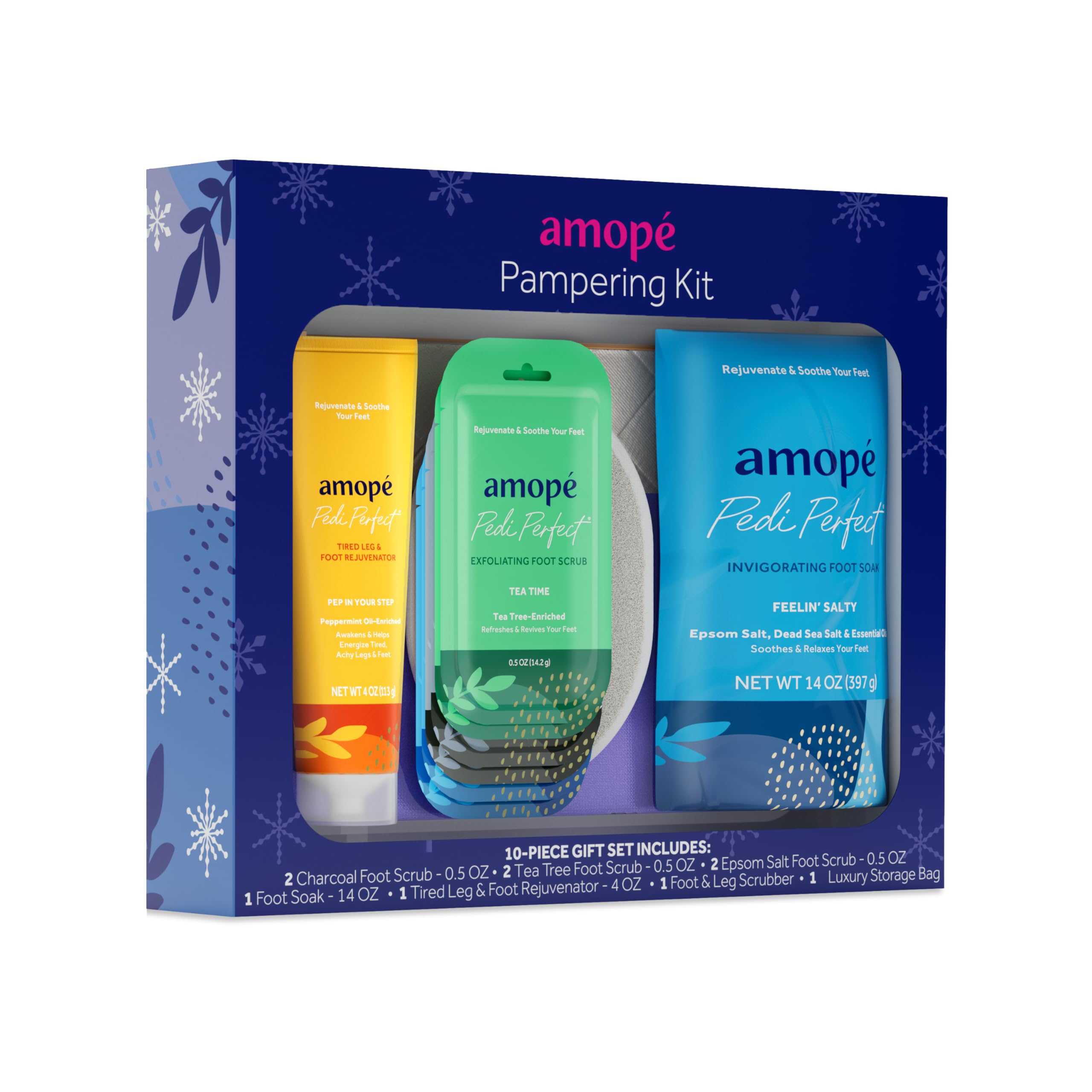 Foto 1 | Kit De Mimos Amopé Con Exfoliante De Carbón, Árbol De Té Y Sal De Epsom - Venta Internacional.