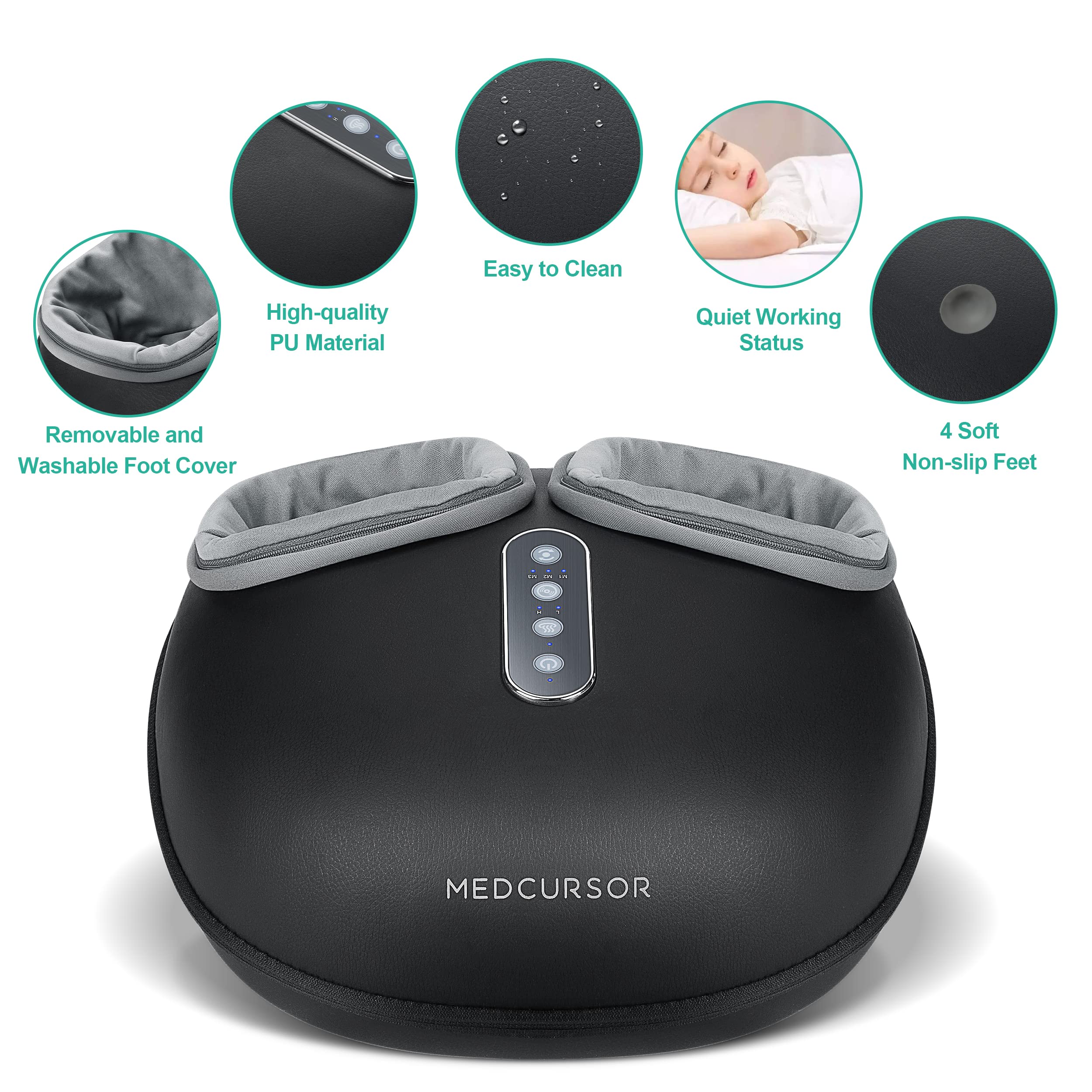 Foto 7 | Masajeador De Pies Medcursor Con Calor Y Terapia De Amasado Profundo - Venta Internacional.