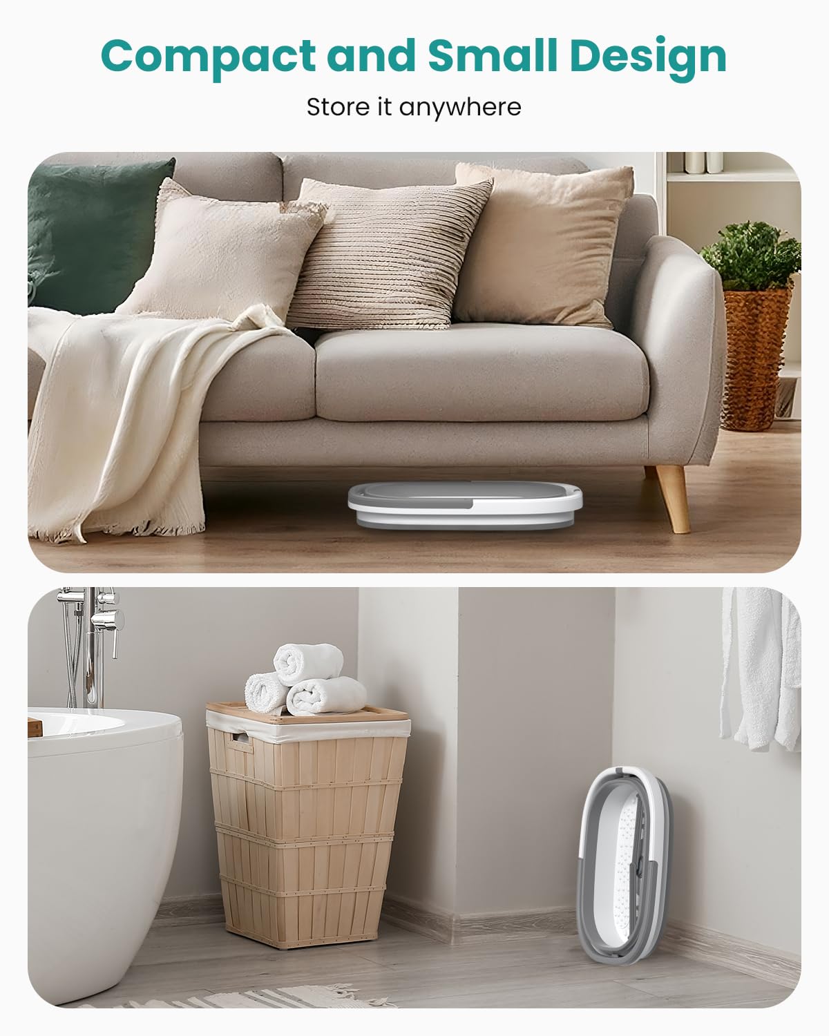 Foto 8 pulgar | Bañera Plegable Nekteck Para  Remojo De Pies Con Acupresión - Venta Internacional.