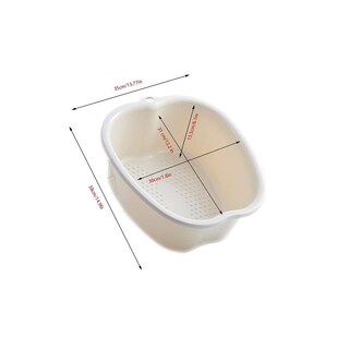 Foto 3 | Lavabo De Baño Para Remojo De Pies Huoguo Tamaño Grande De Plástico Blanco - Venta Internacional.