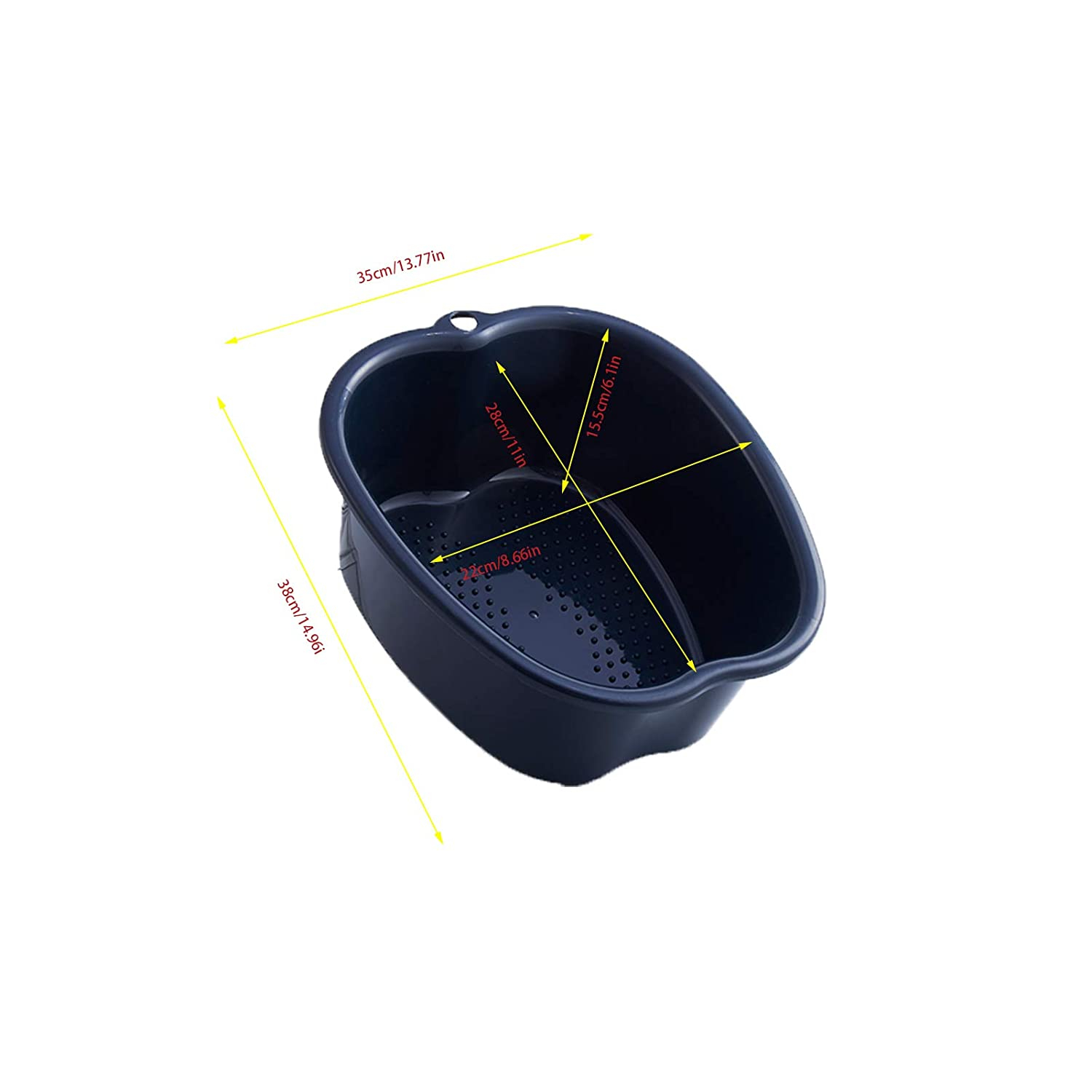Foto 3 pulgar | Lavabo De Baño Para Remojo De Pies Huoguo  Tamaño Grande  De Plástico Negro - Venta Internacional.