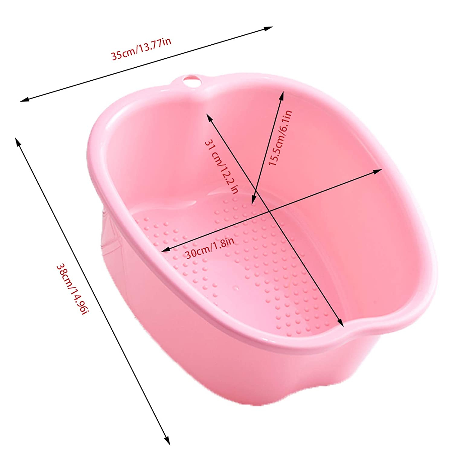 Foto 4 pulgar | Lavabo De Baño Huoguo Para Remojo De Pies  Tamaño Grande  De Plástico Rosa - Venta Internacional.