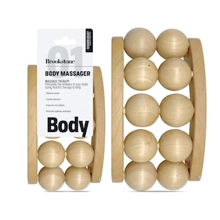 Foto 2 | Masajeador De Cuerpo Manual Madera Brookstone