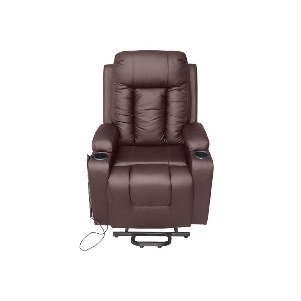 Foto 2 pulgar | Sillon Reclinable Reposet Electrico Lujo Napoli Color Café