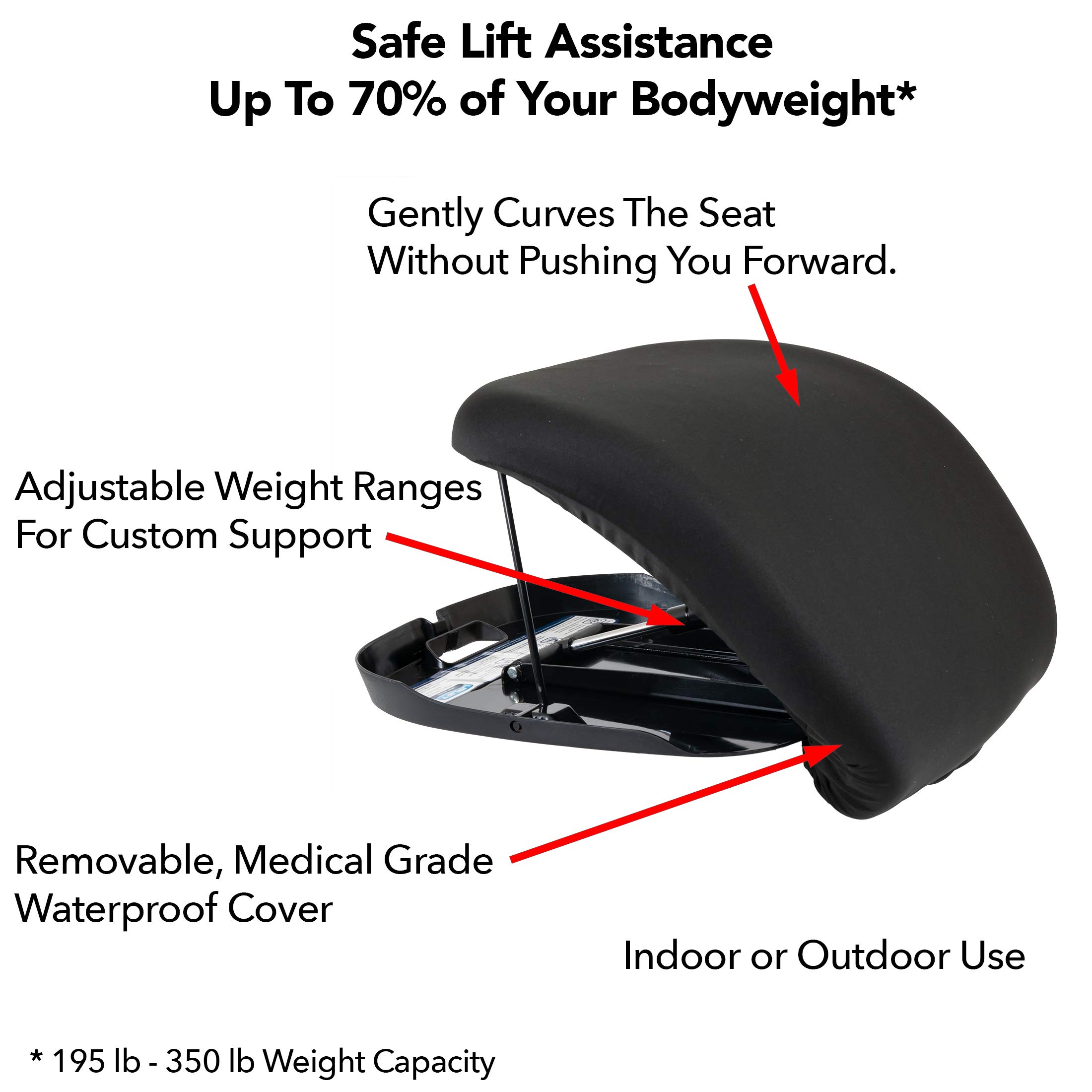 Foto 3 | Asistente de Asiento Carex Uplift Premium Plus con Espuma Viscoelástica de 350 Libras - Venta Internacional