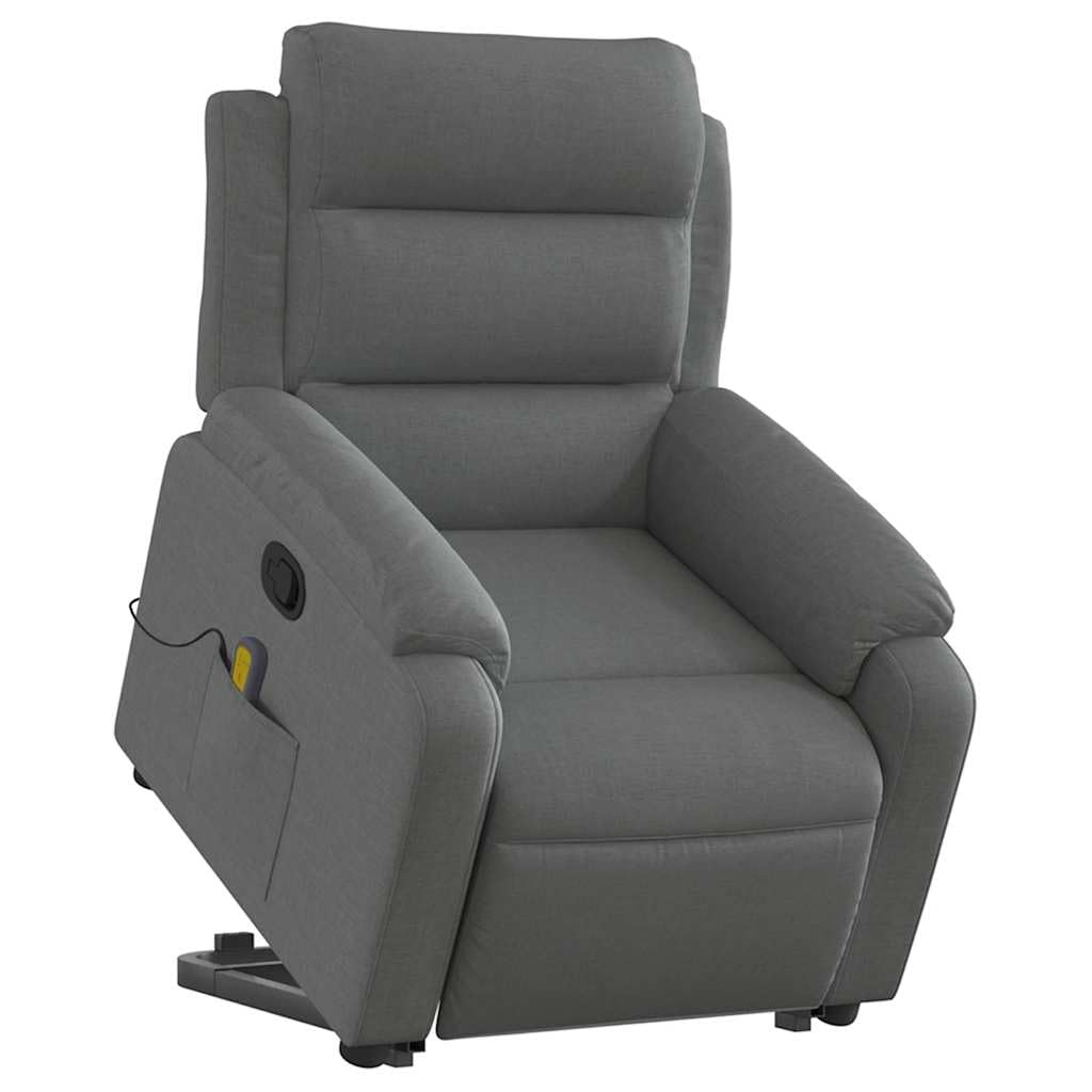 Foto 5 pulgar | Sillón Reclinable Para Masajes Power Lift Vidaxl  Tela Gris Oscuro - Venta Internacional.