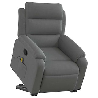Foto 4 | Sillón Reclinable Para Masajes Power Lift Vidaxl Tela Gris Oscuro - Venta Internacional.