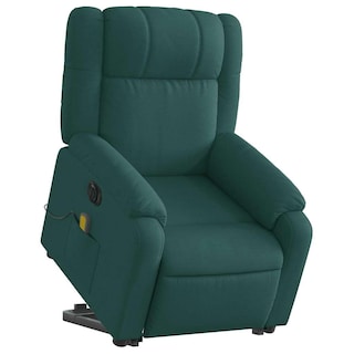 Foto 1 | Sillón Reclinable Para Masajes Con Elevador Eléctrico Vidaxl Color Verde Oscuro - Venta Internacional.
