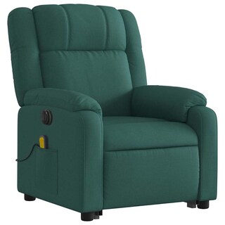 Foto 5 | Sillón Reclinable Para Masajes Con Elevador Eléctrico Vidaxl Color Verde Oscuro - Venta Internacional.