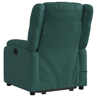 Foto 6 | Sillón Reclinable Para Masajes Con Elevador Eléctrico Vidaxl Color Verde Oscuro - Venta Internacional.