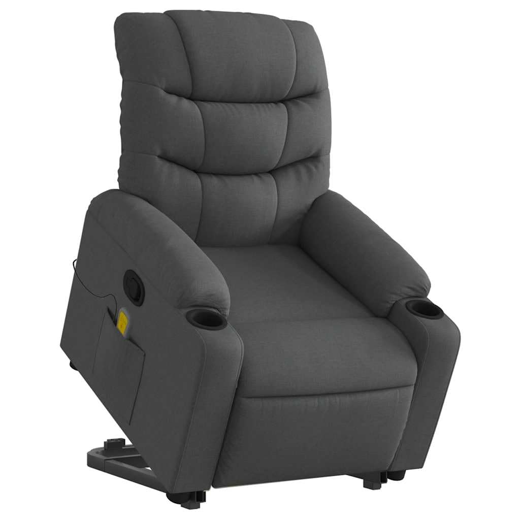Foto 2 pulgar | Sillón Reclinable Power Lift Vidaxl Para Personas Mayores  Color Gris Oscuro - Venta Internacional.