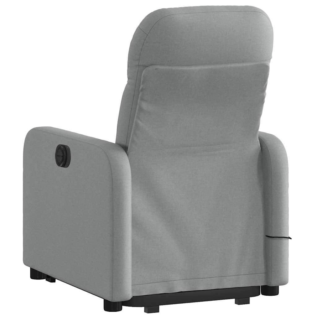 Foto 6 | Sillón Reclinable De Masaje Electric Power Lift Vidaxl Gris Claro - Venta Internacional.