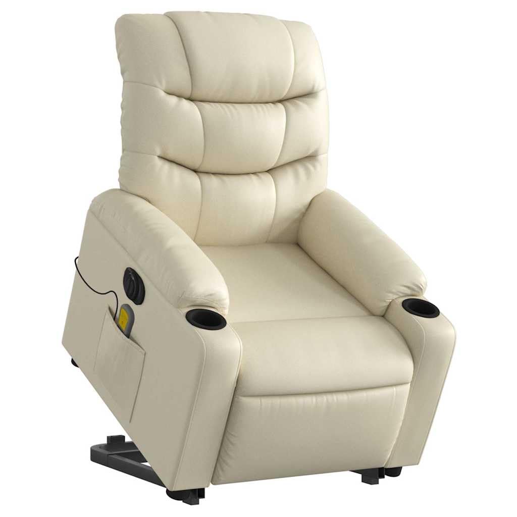 Foto 5 pulgar | Sillón De Masaje Vidaxl Electric Lift & Recline Cream - Venta Internacional.