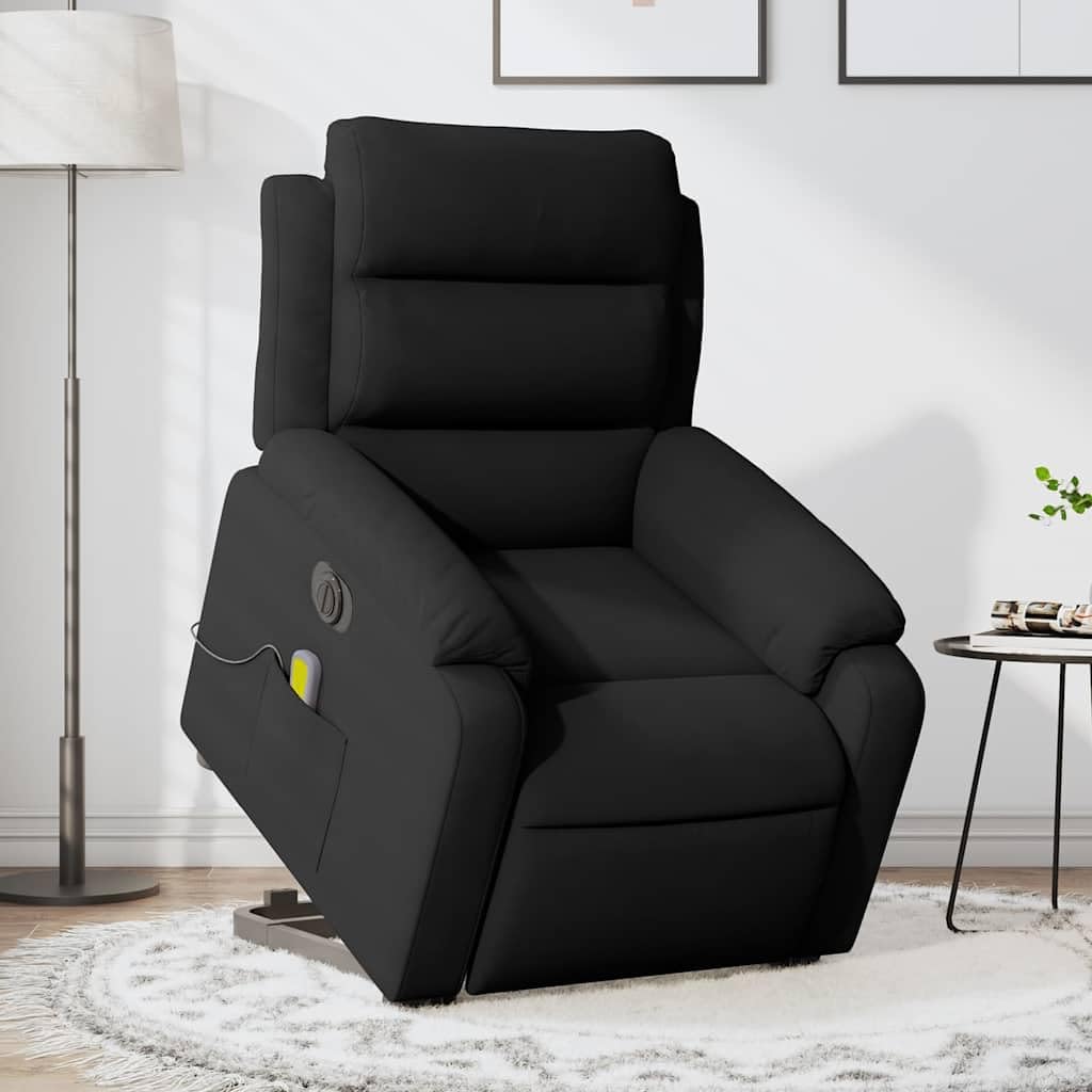 Foto 2 | Sillón Reclinable Vidaxl Black Velvet Power Lift Massage - Venta Internacional.