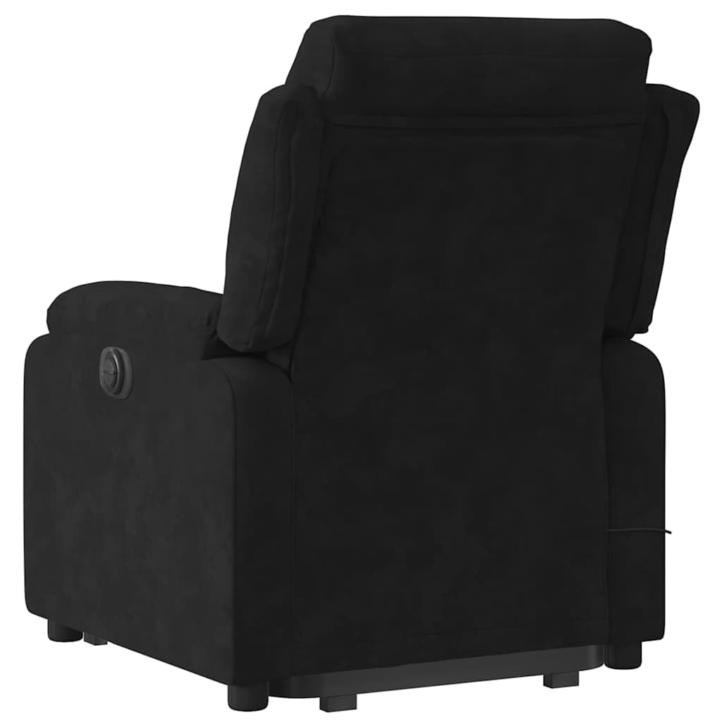 Foto 7 pulgar | Sillón Reclinable Vidaxl Black Velvet Power Lift Massage - Venta Internacional.