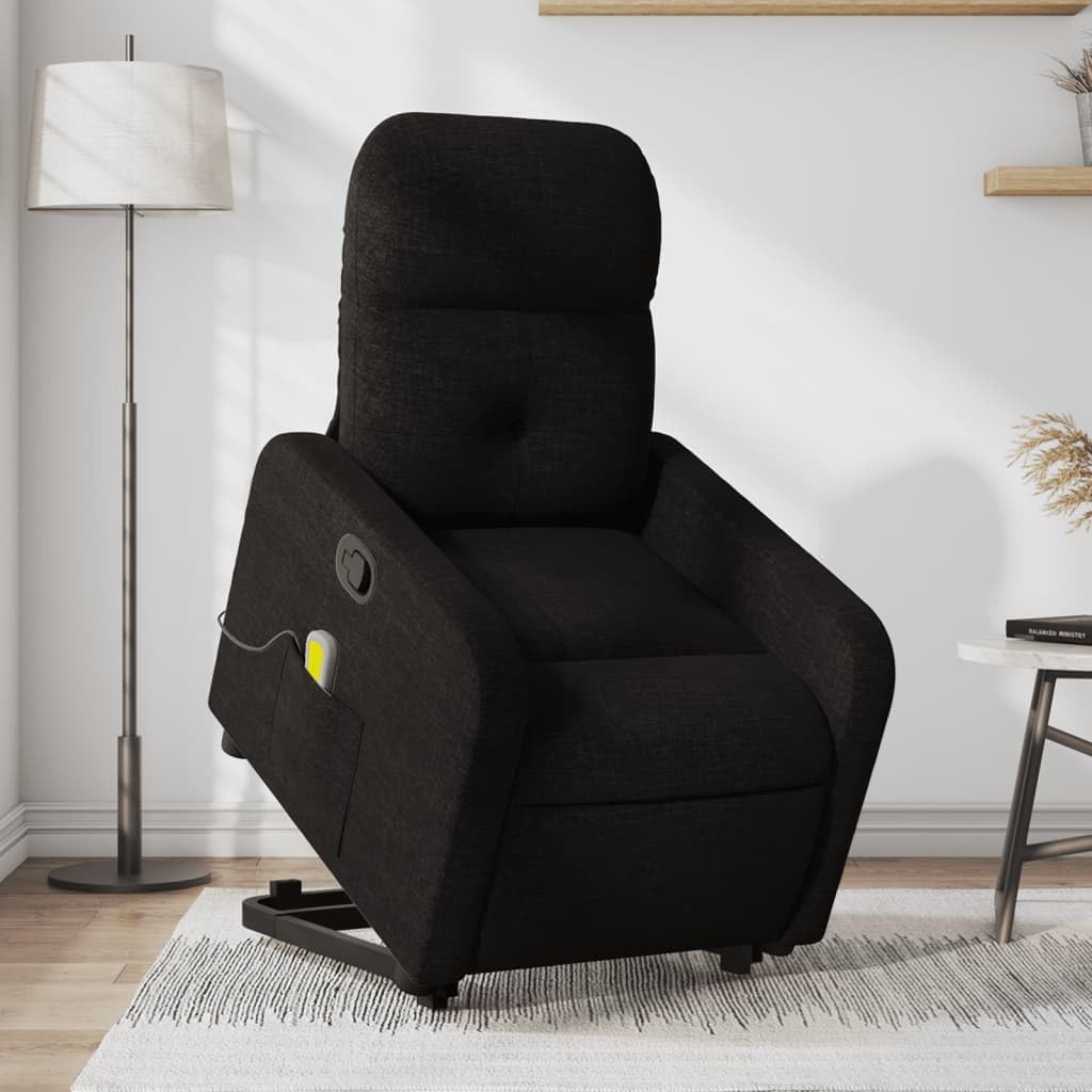 Foto 3 pulgar | Sillón Reclinable Para Masajes Power Lift Vidaxl  Tela Negra - Venta Internacional.