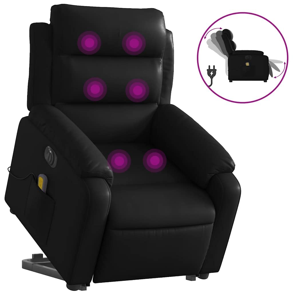 Foto 4 pulgar | Sillón Reclinable Eléctrico Para Masajes Vidaxl Negro - Venta Internacional.