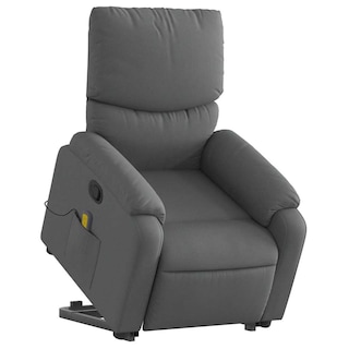 Foto 1 | Sillón Reclinable Para Masajes Vidaxl Power Lift De Tela Gris Oscuro - Venta Internacional.