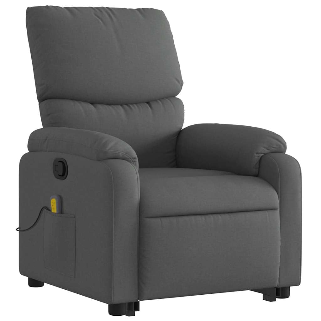 Foto 6 pulgar | Sillón Reclinable Para Masajes Vidaxl Power Lift De Tela Gris Oscuro - Venta Internacional.