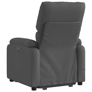 Foto 6 | Sillón Reclinable Para Masajes Vidaxl Power Lift De Tela Gris Oscuro - Venta Internacional.