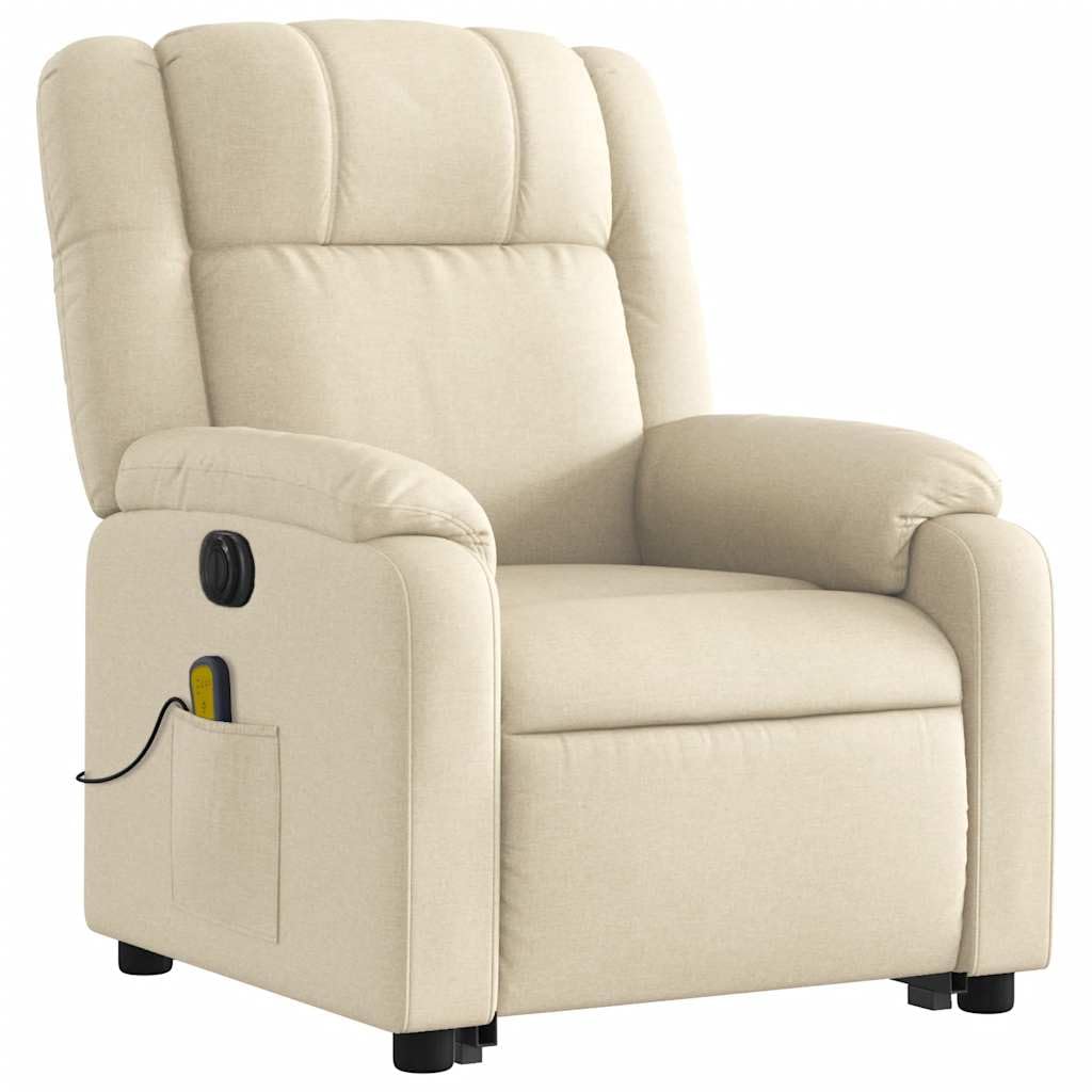 Foto 6 pulgar | Sillón Reclinable De Masaje Vidaxl Cream Electric Power Lift - Venta Internacional.