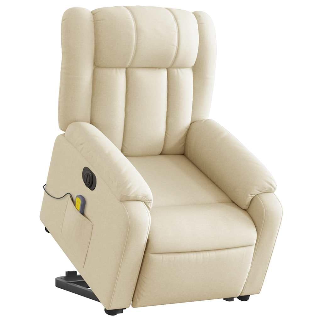 Foto 2 pulgar | Sillón Reclinable De Masaje Vidaxl Electric Power Lift Cream - Venta Internacional.