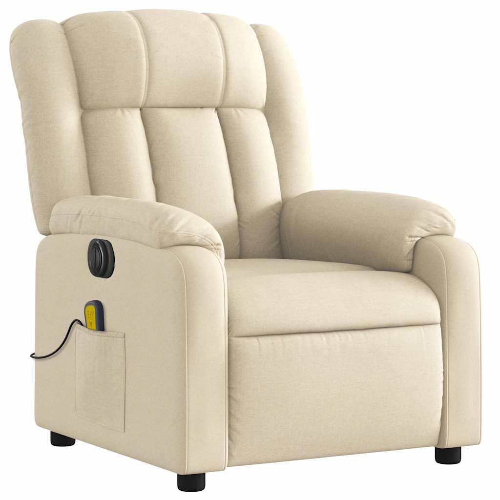 Foto 6 pulgar | Sillón Reclinable De Masaje Vidaxl Electric Power Lift Cream - Venta Internacional.