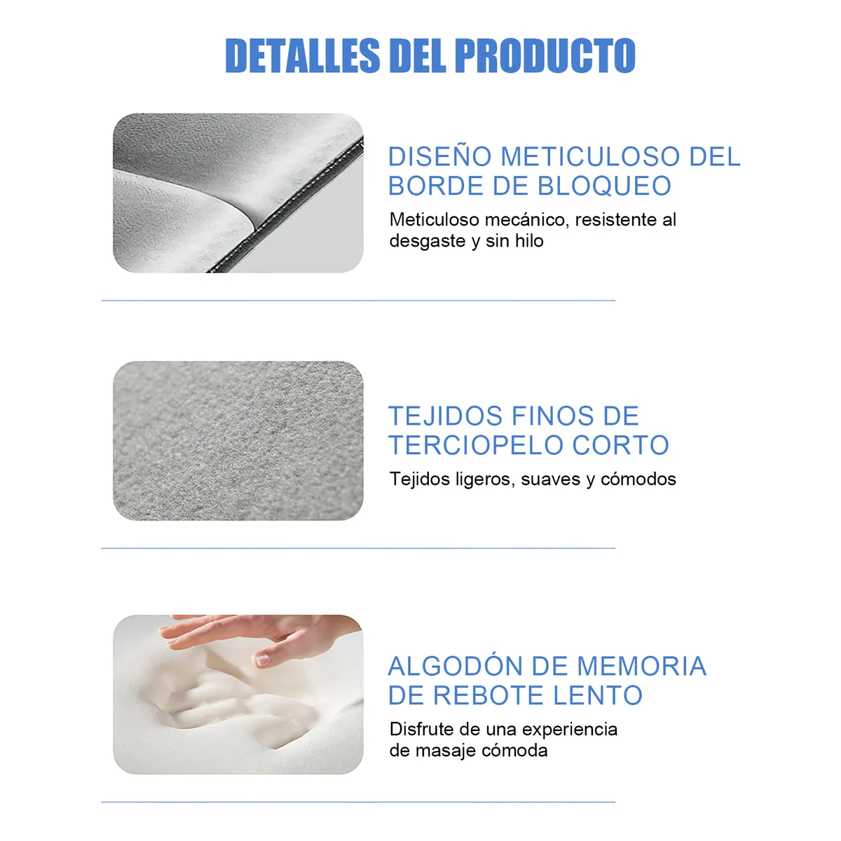 Foto 4 pulgar | Colchón Masajeador 10 Motores 9 Modo Termoterapia  Eo Safe Imports Esi-19915 Gris