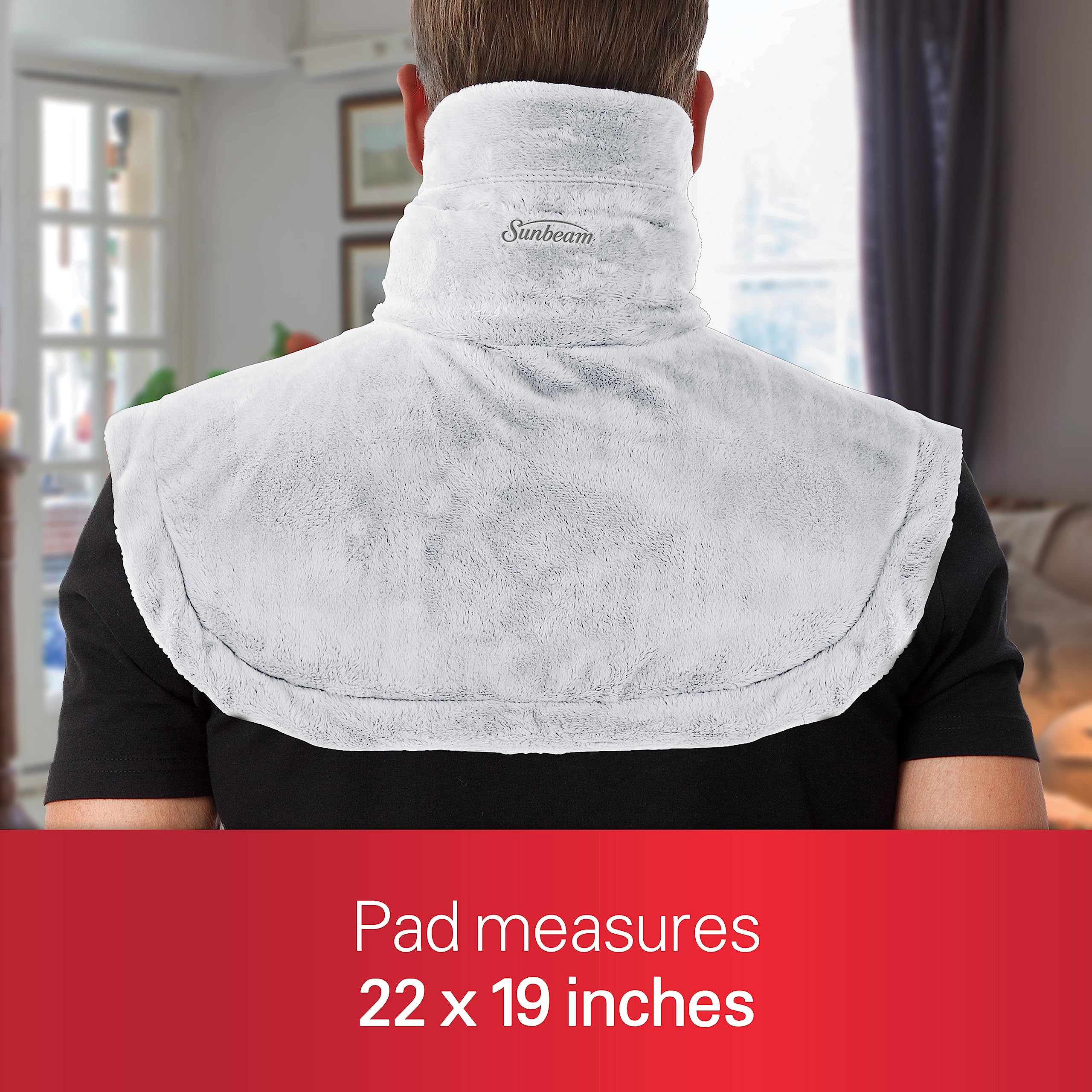 Foto 5 | Almohadilla Térmica Con Contorno Sunbeam Para Aliviar El Dolor De Cuello Y Hombros - Venta Internacional.