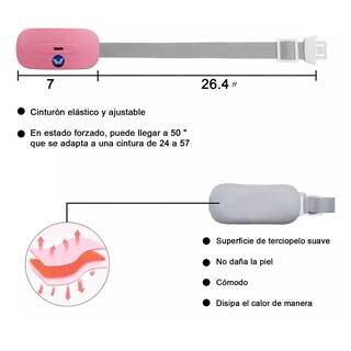 Foto 3 | Cinturon Eléctrico Masajeador Calefaccion Colico Menstruales Eo Safe Imports Esi-16609 Multicolor