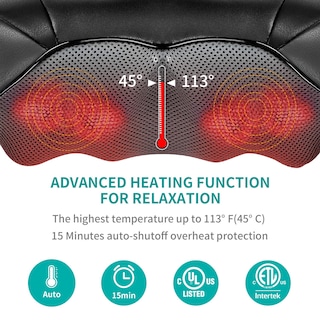 Foto 4 | Almohada de Masaje Nekteck Shiatsu para Cuello y Espalda - Venta Internacional