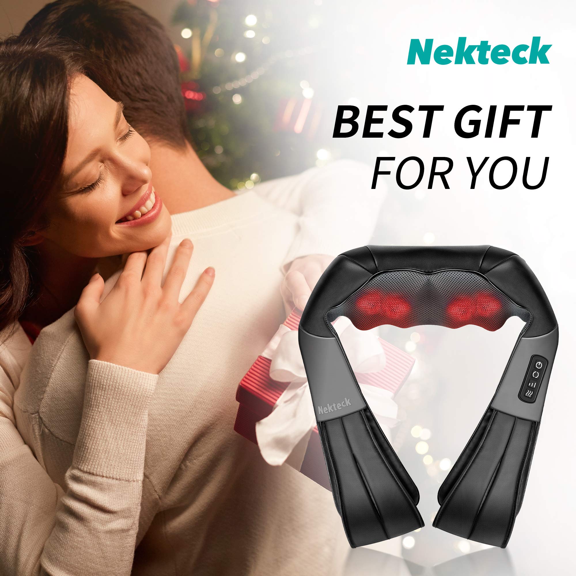 Foto 7 pulgar | Almohada de Masaje Nekteck Shiatsu para Cuello y Espalda - Venta Internacional