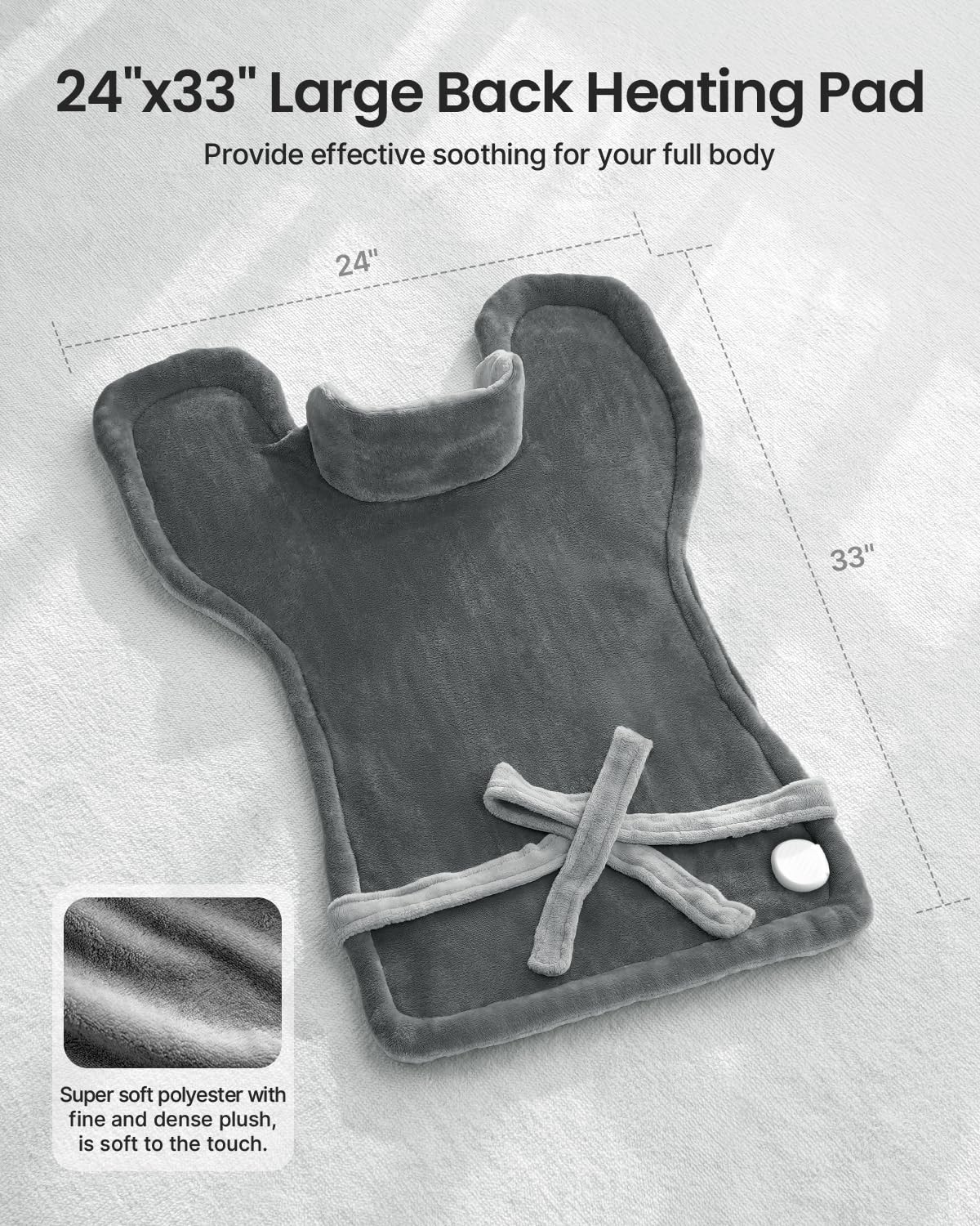 Foto 7 pulgar | Almohadilla Térmica Renpho Para Aliviar El Dolor De Espalda, Cuello Y Hombros - Venta Internacional.